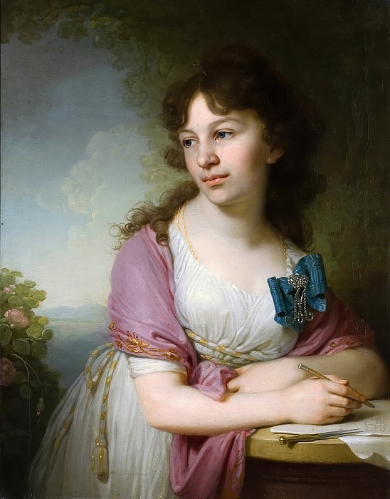 Portrait of Princess Ekaterina Alekseevna Dolgorukaya. Vladimir Borovikovsky