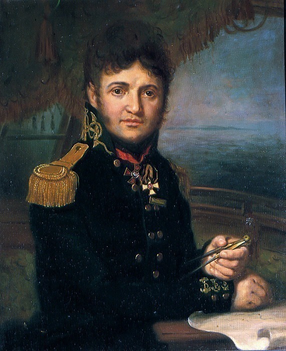 Портрет мореплавателя Ю.Ф.Лисянского. Владимир Лукич Боровиковский