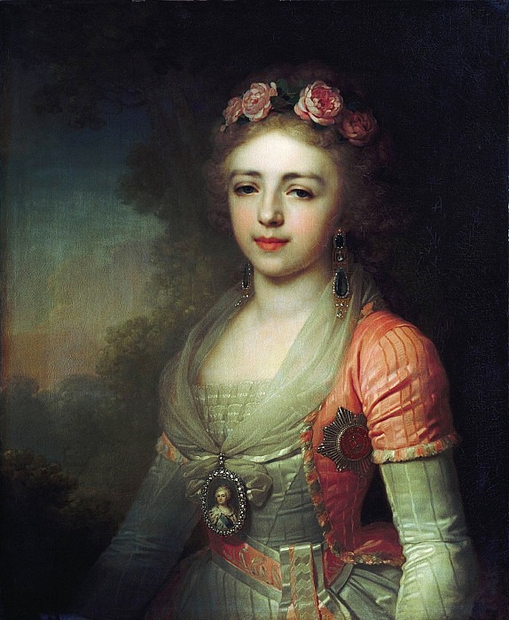 Portrait of Grand Duchess Alexandra Pavlovna <!--#2-->. Vladimir Borovikovsky