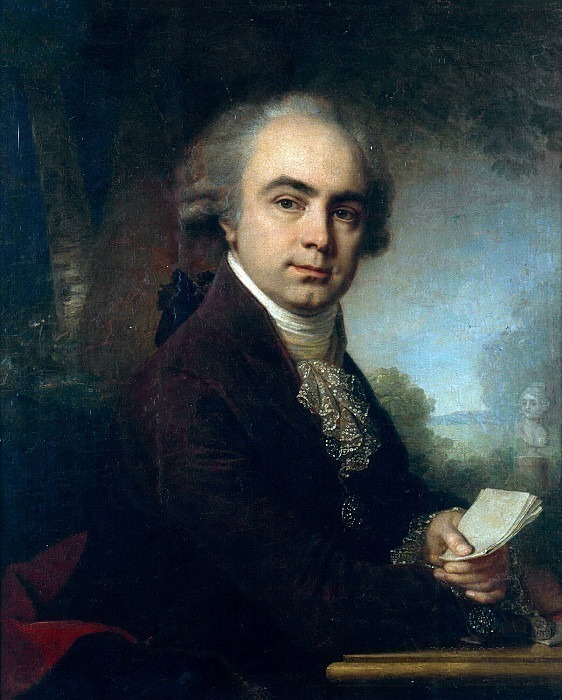 Портрет неизвестного мужчины в лиловом кафтане. Владимир Лукич Боровиковский