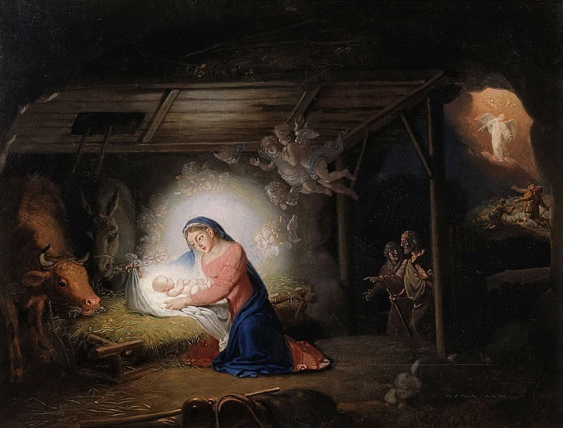 In the manger. Vladimir Borovikovsky