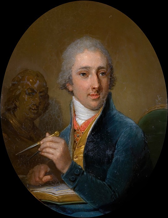 Portrait of Alexander Fedorovich Labzin in a blue caftan. Vladimir Borovikovsky