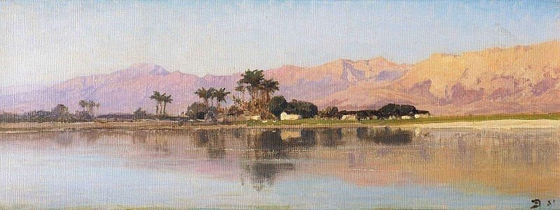 Nile at the Theban Range. Vasily Polenov