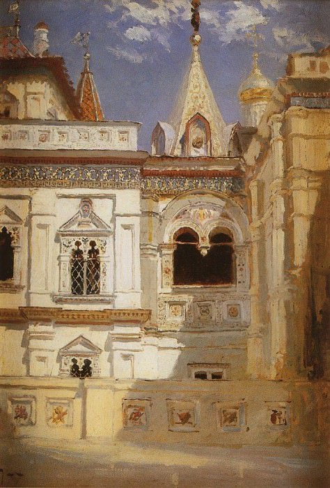 Теремной дворец. Наружный вид. 1877. Vasily Polenov