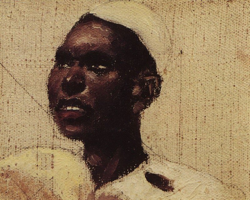 Nubian head. Vasily Polenov