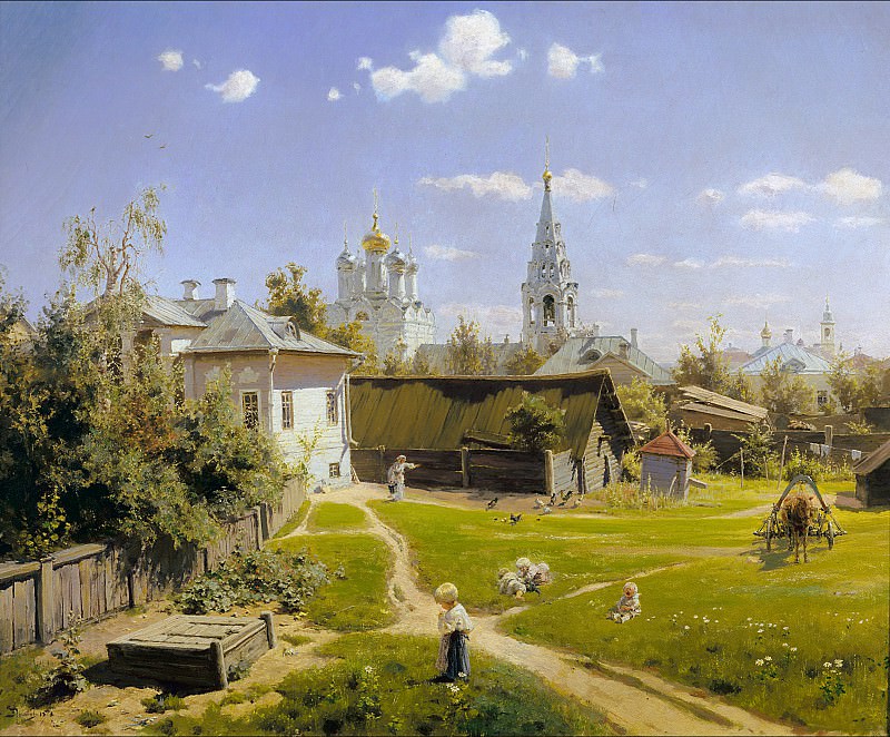 Moscow Courtyard. Vasily Polenov