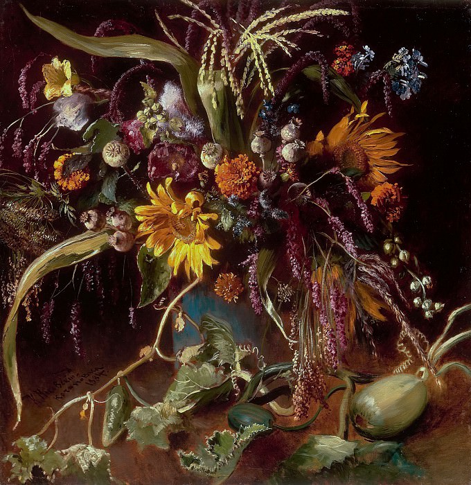Flowers. Konstantin Makovsky