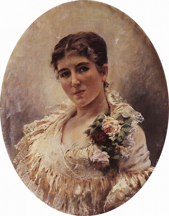 Female portrait. Konstantin Makovsky