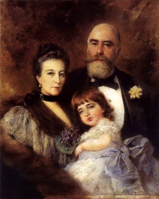 Volkov family portrait. Konstantin Makovsky