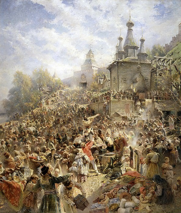 Воззвание Минина, 1611. Константин Егорович Маковский