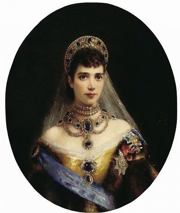 Empress Maria Feodorovna, wife of Alexander III. Konstantin Makovsky