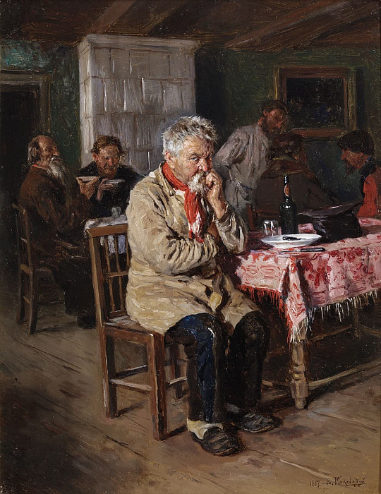 In the tavern. Konstantin Makovsky