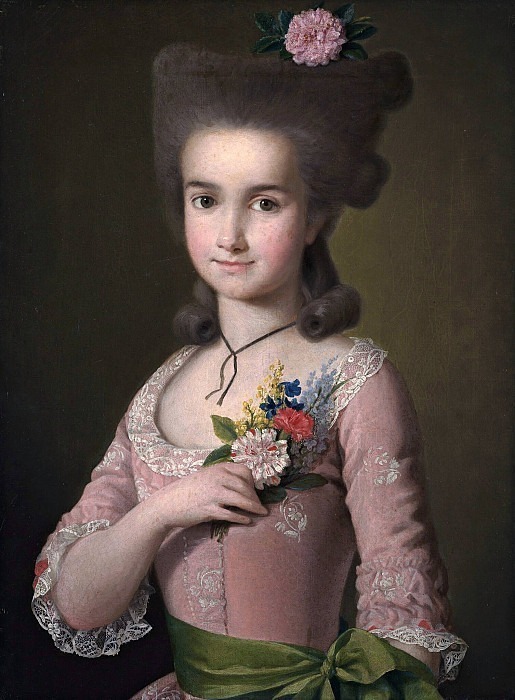 Portrait of a girl. Carl-Ludwig Christinek