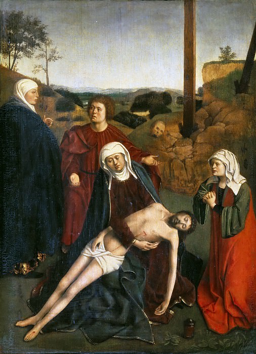 Кристус, Петрус (1415-20 Барле - 1475-76 Брюгге) -- Оплакивание Христа. часть 5 Лувр