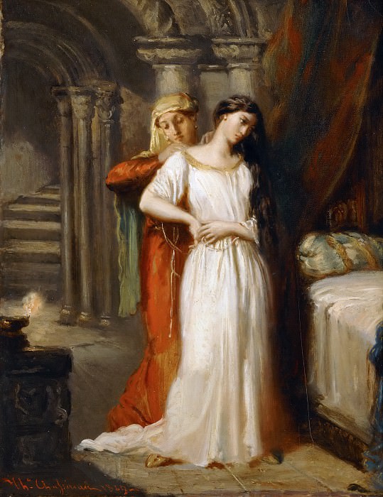 Théodore Chassériau -- Seduction of Desdemone. Part 5 Louvre
