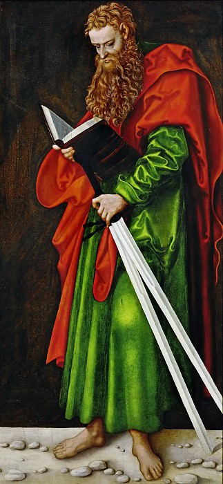 Lucas Cranach the elder -- Saint Andrew. Part 5 Louvre
