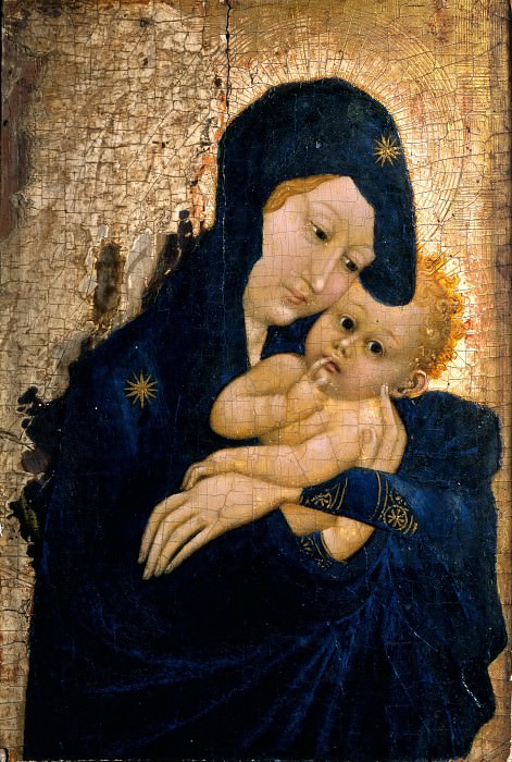 Французская школа, 15 век -- Мадонна с младенцем. часть 5 Лувр