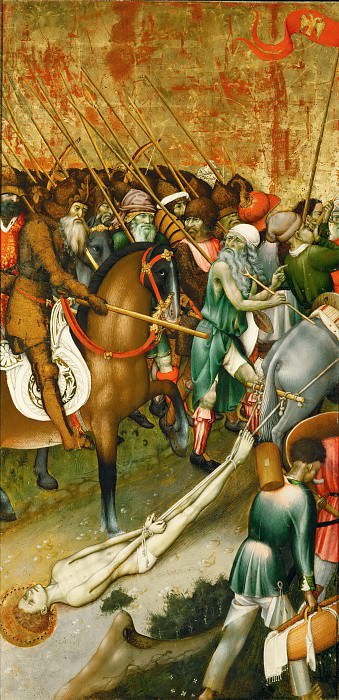 Марторелл, Бернат (Каталония, 1400-1452) -- Отправление святого Георгия на казнь. часть 5 Лувр