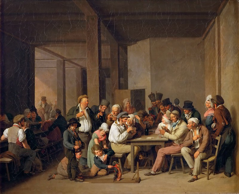 Louis Léopold Boilly (1761-1845) -- Scene in a Tavern. Part 5 Louvre