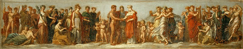 Pierre-Paul Prud’hon (1758-1823) -- Marriage of Hebe and Hercules, allegory on the marriage of Napoleon I and Marie-Louise. Part 5 Louvre