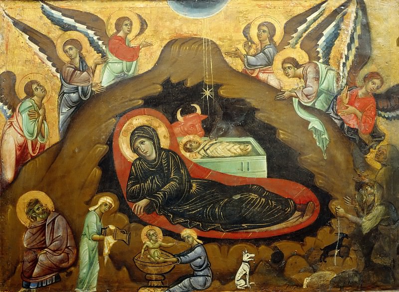 Guido da Siena -- Nativity. Part 5 Louvre