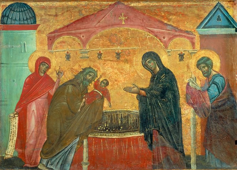 Guido da Siena (active c. 1250-1300) -- Presentation of Christ in the Temple. Part 5 Louvre