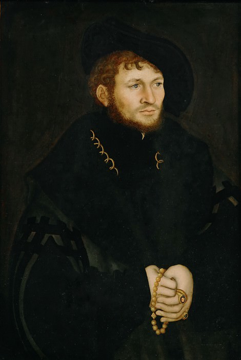 Кранах, Лукас I (1472 Кронах - 1553 Веймар) -- Портрет Каспара де Кокеритца. часть 5 Лувр