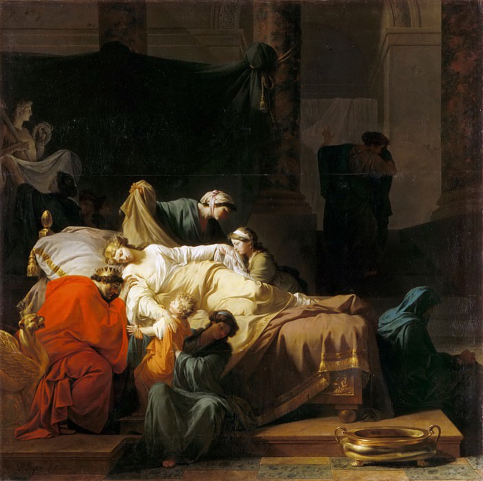 Пейрон, Жан-Франсуа-Пьер (1744 Экс-ан-Прованс - 1814 Париж) -- Оплакивание Альцесты. часть 5 Лувр