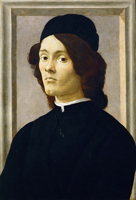 Боттичелли, Сандро (Флоренция 1445-1510) -- Мужской портрет. часть 5 Лувр