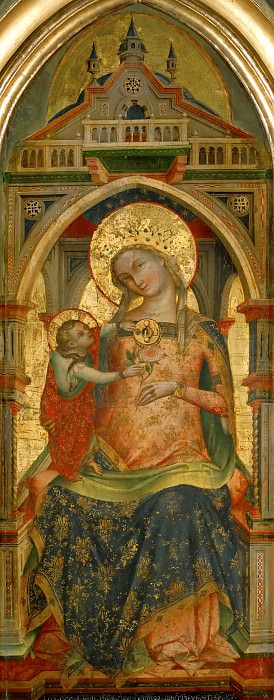 Lorenzo Veneziano -- Madonna and Child. Part 5 Louvre