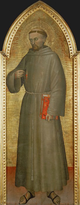Джованни да Милано (работал в 1350-69 в Милане и Флоренции) -- Святой Франциск Ассизский. часть 5 Лувр