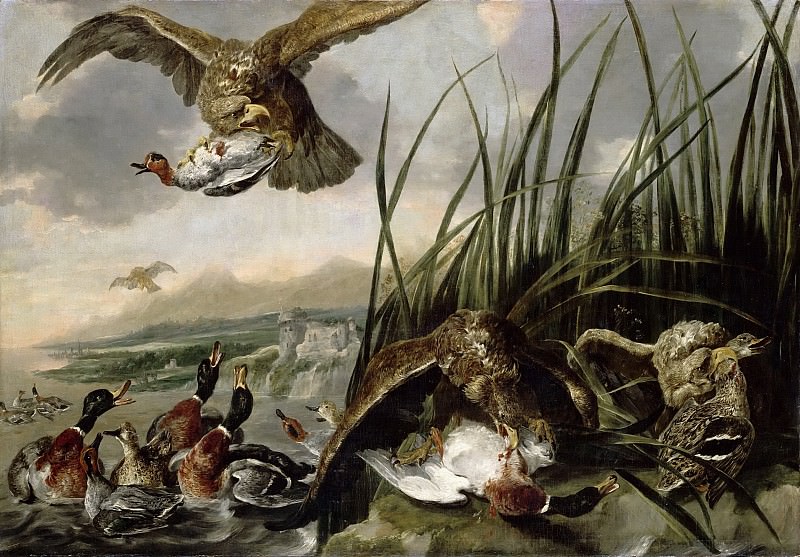 Jan Fyt -- Eagles Attacking Ducks. Part 5 Louvre