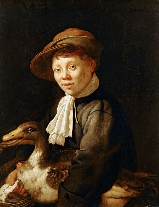 Jacob Gerritsz. Cuyp -- Boy with Duck, Part 5 Louvre