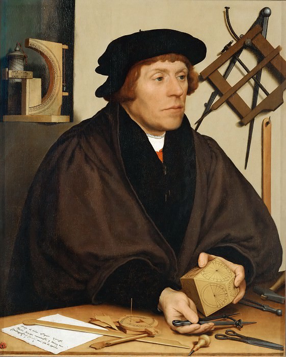 Гольбейн, Ганс II (1460-65 Аугсбург - 1524 Изенгейм) -- Портрет астронома Николаса Кратцера. часть 5 Лувр