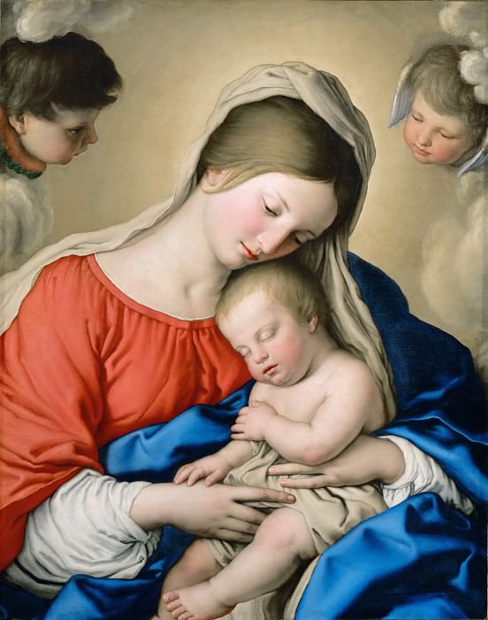 Sassoferrato (1609-1685) -- Sleep of the Infant Jesus. Part 5 Louvre