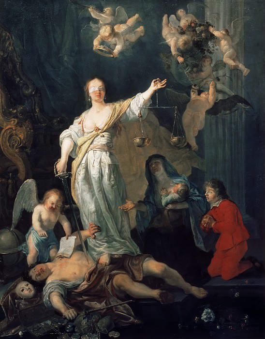 Gabriel Metsu - The Triumph of Justice. Mauritshuis