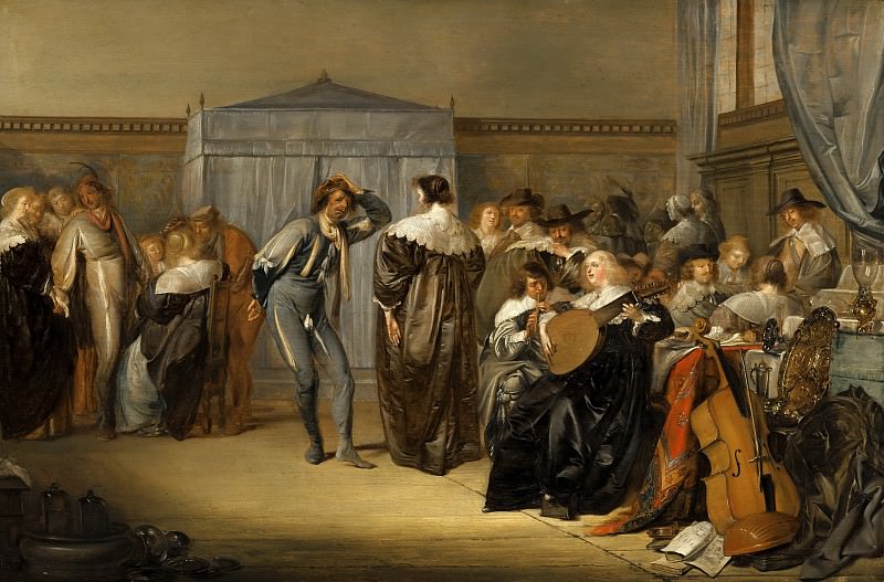Pieter Codde - Merry Company with Masked Dancers. Mauritshuis