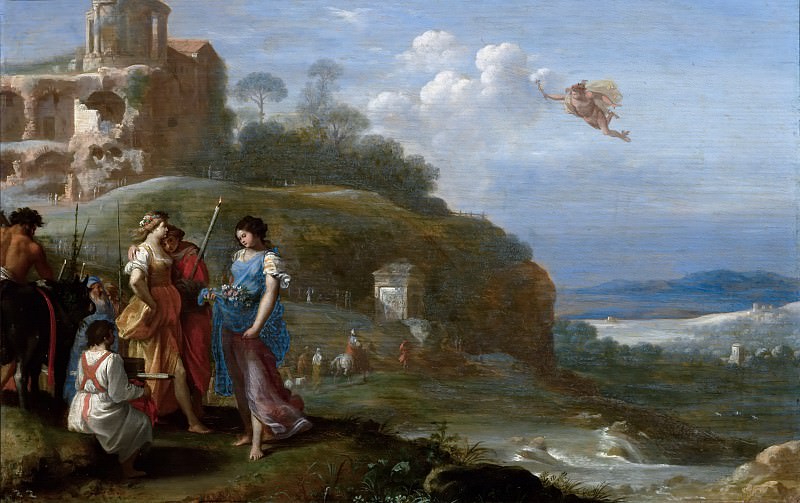 Cornelis van Poelenburch - Mercury and Herse. Mauritshuis