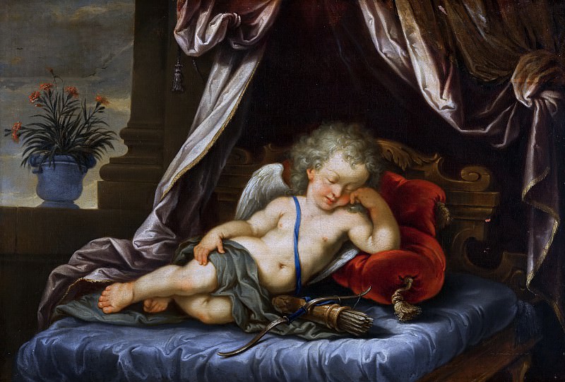 Anonymous (Southern Netherlands) - Sleeping Cupid. Mauritshuis