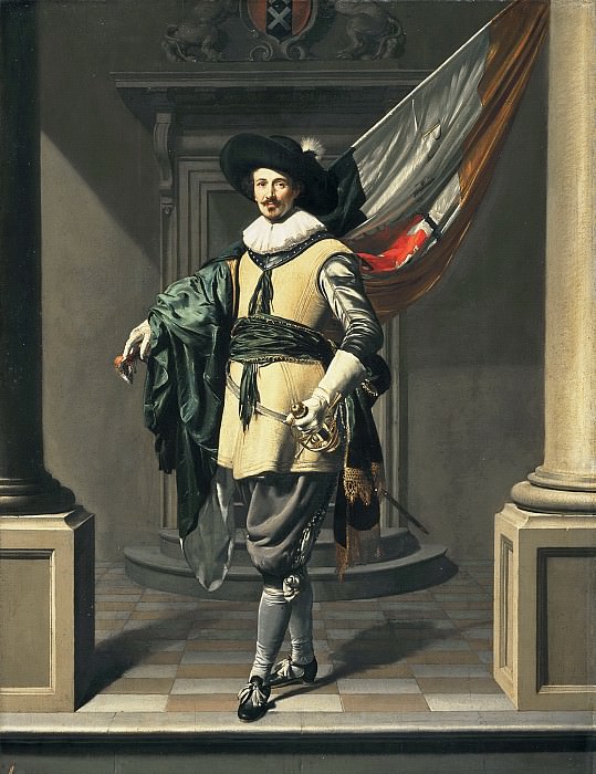 Thomas de Keyser - Portrait of Loef Vredericx (1590-1668) as an Ensign. Mauritshuis
