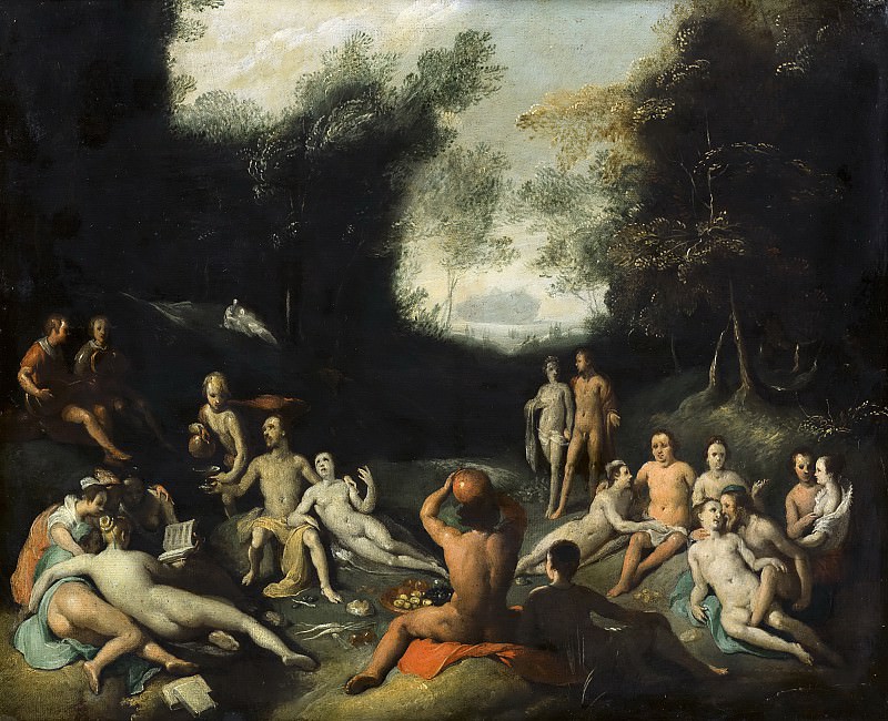 Cornelis Cornelisz van Haarlem (after) - The Depravity of Mankind before the Flood. Mauritshuis