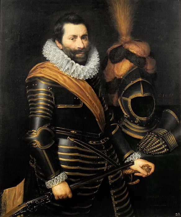 Jan Anthonisz van Ravesteyn (and studio) - Portrait of an Officer. Mauritshuis