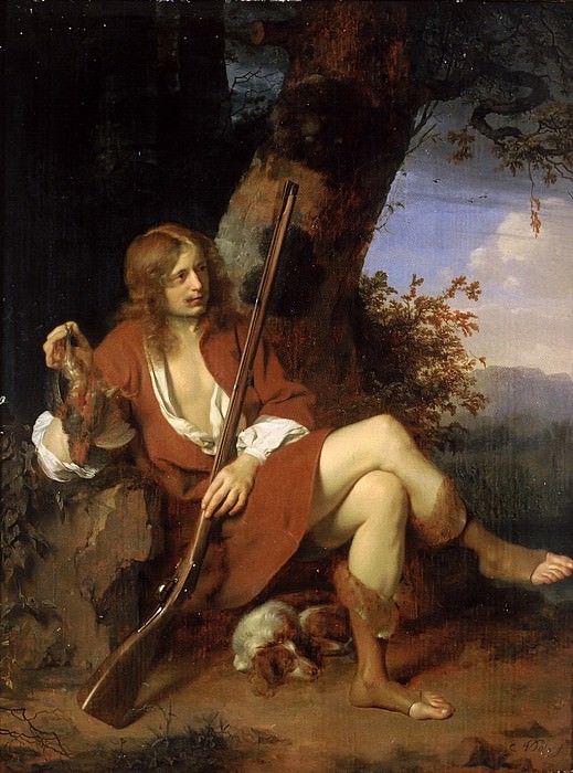 Arie de Vois - Self-Portrait as a Hunter. Mauritshuis