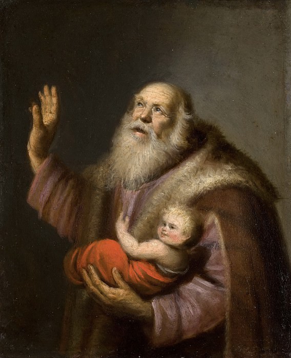 Anonymous (Northern Netherlands) - Simeon and the Christ Child. Mauritshuis