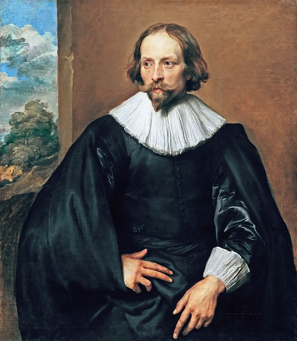Anthony van Dyck - Portrait of Quintijn Symons (1592 - after 1646). Mauritshuis