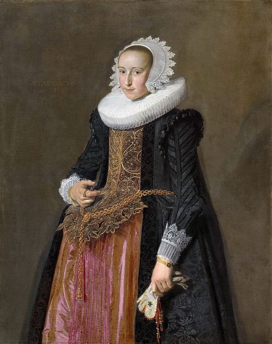 Frans Hals - Portrait of Aletta Hanemans (1606-1653). Mauritshuis