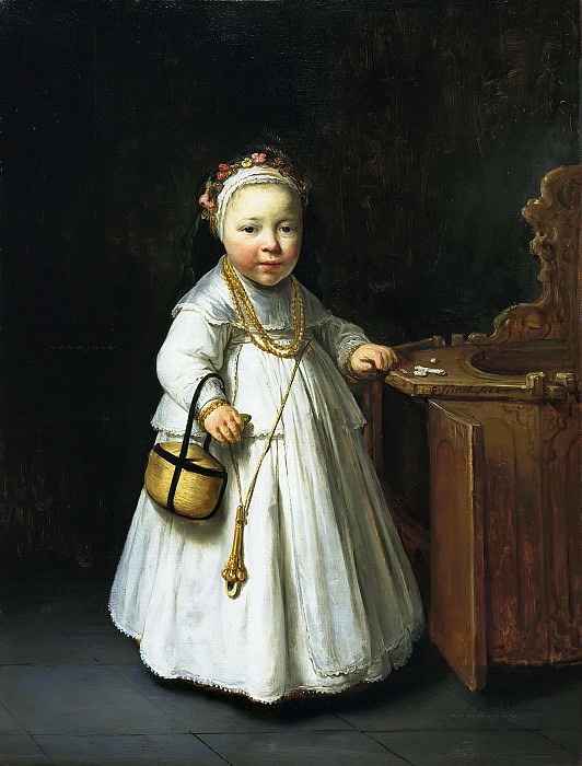 Govert Flinck - Girl by a High Chair. Mauritshuis