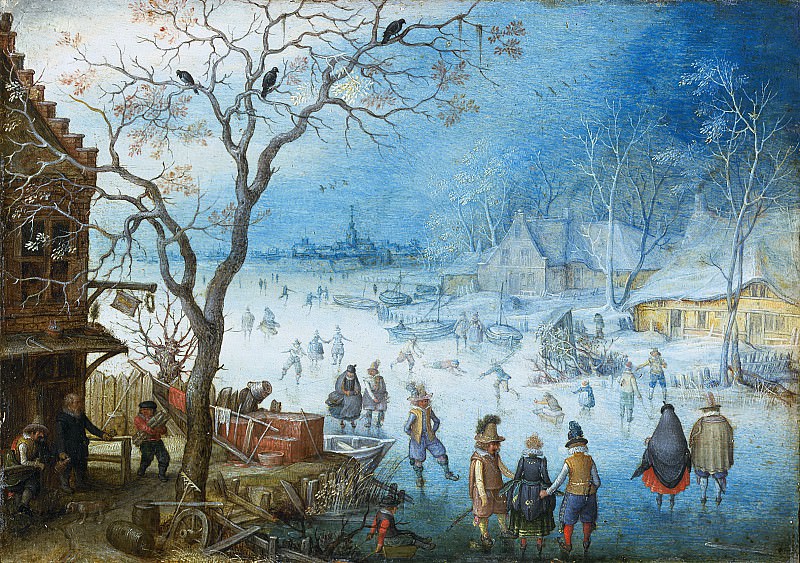 Christoffel van den Berghe - Winter Landscape. Mauritshuis