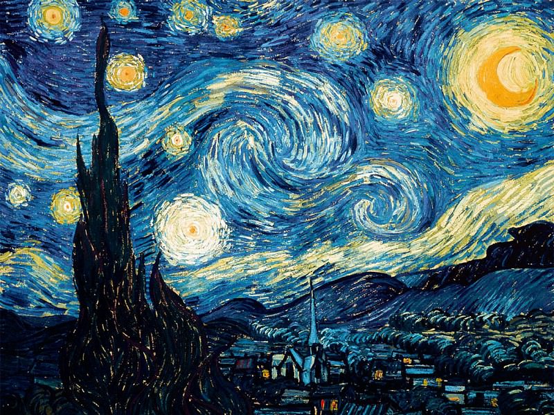 ST-ARTI001aStarry Night by Van Gogh. Impressionism