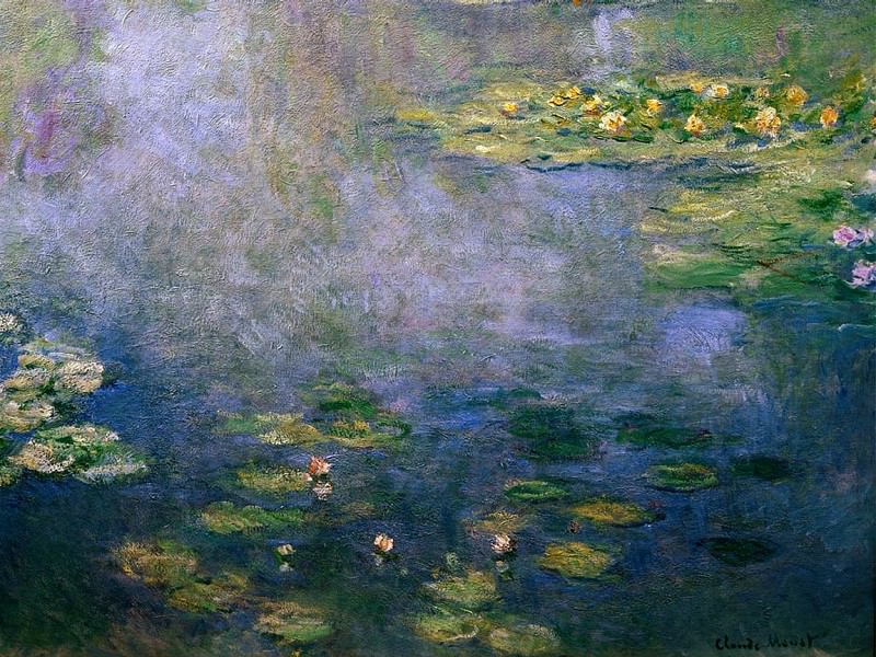 ST-ARTI001aWater Lilies by Monet. Impressionism